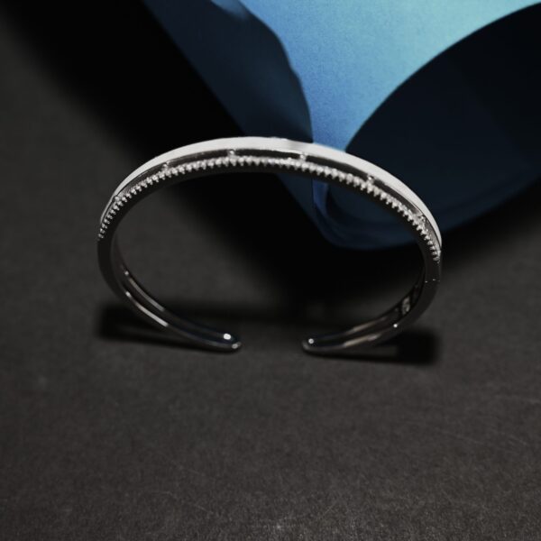 Minimalist pure silver kada for girls