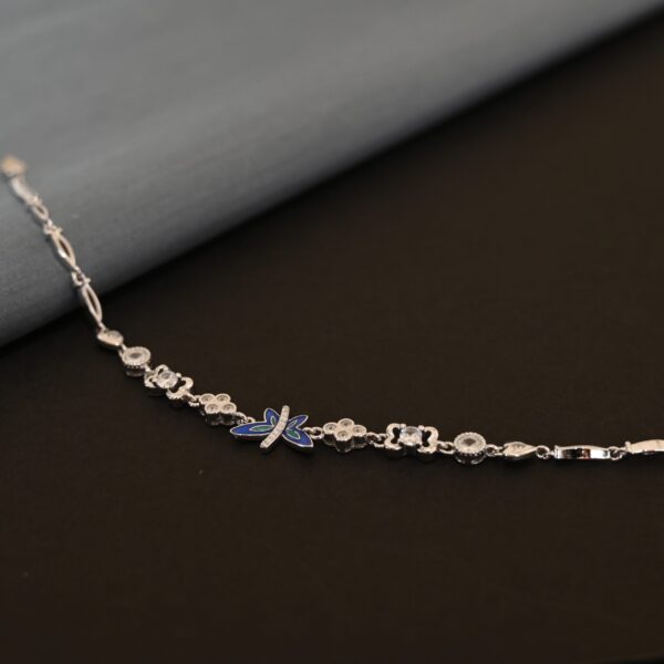 925 Sterling Silver Butterfly Bracelet for girls and women's