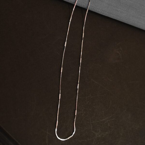 minimal silver chain for girls