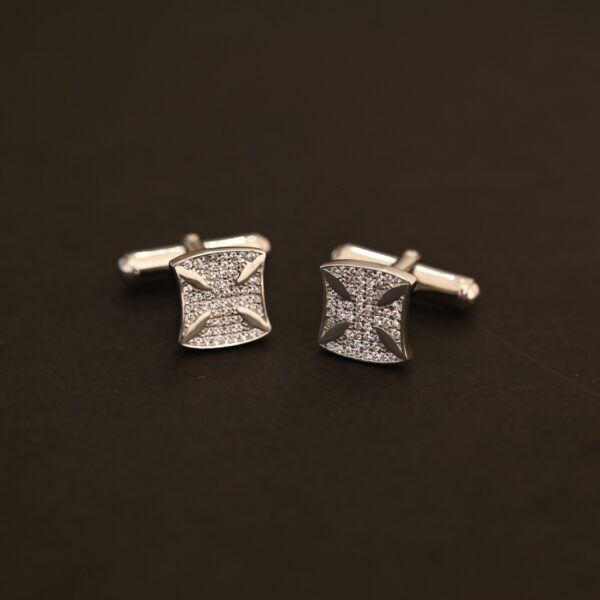 Men?s Maltese Cross Cufflinks ? 925 Silver