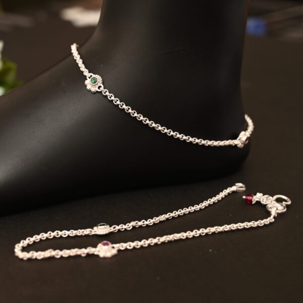 Silver Chain silver anklets for women's and girls