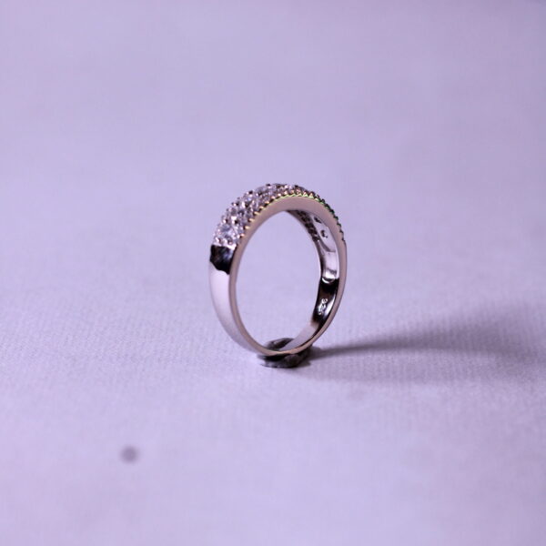 Silver Crystal Glow Ring