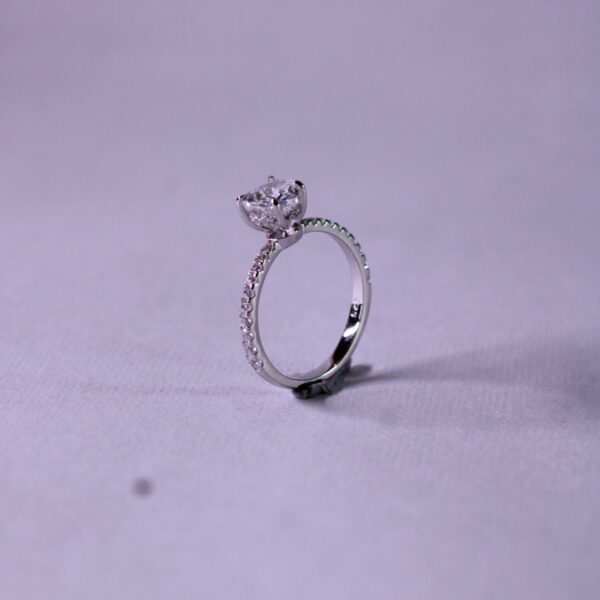 925 sterling silver Solitaire ring for women's & girls