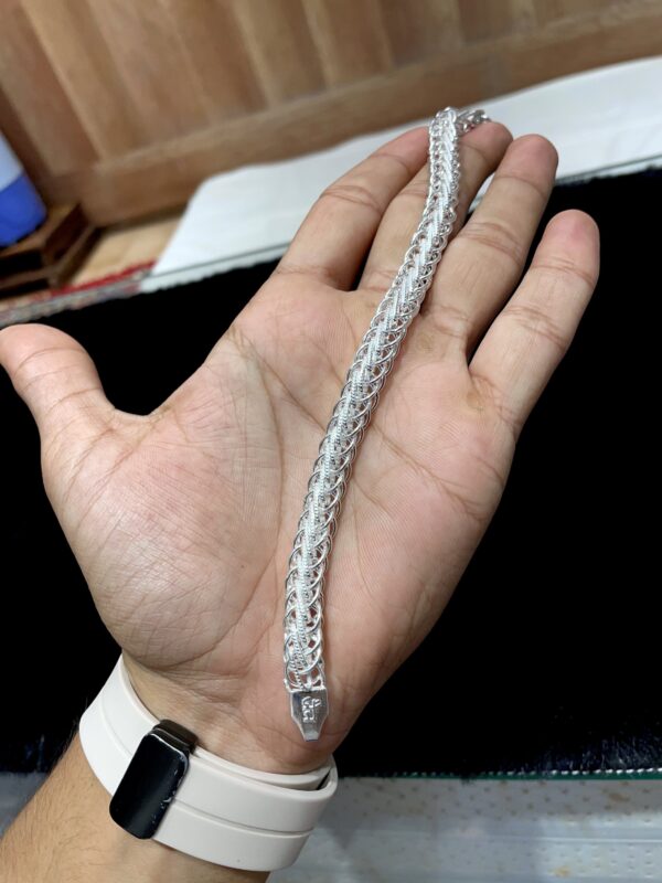 Men’s Silver Bracelet | Stylish & Durable Handcrafted Chain