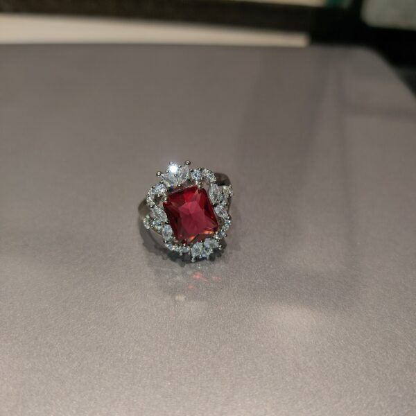 925 sterling silver red ruby stone ring for every occasion